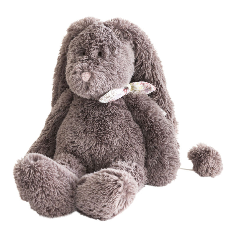  - flo the bunny - musical box brown 30 cm 